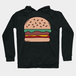 Burger Drawing Hoodie